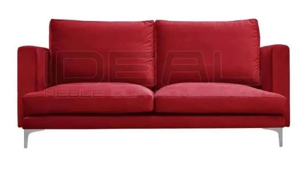 Czerwona sofa do biura